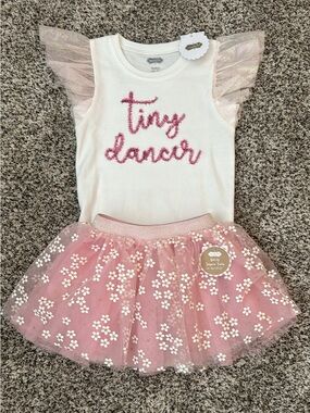 Mud Pie NWT Tiny Dancer Top and Sequin Daisy Tutu